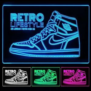 AIR JORDAN 1 RETRO HIGH TOP OG LED - Jordans Acrylic LED Sign 12x8 inches